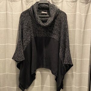 Wooden Ships Steel blue/grey Cowl Neck Poncho